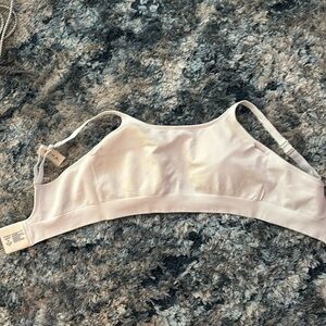 Soma XL White Sport Bra with Adjustable Straps.